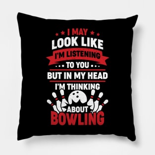 Funny Bowling Player Sport Bowler Gift Pillow