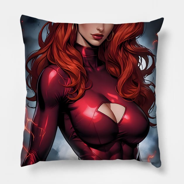 Madelyne Pryor Goblin Queen Pillow by YourStyleB