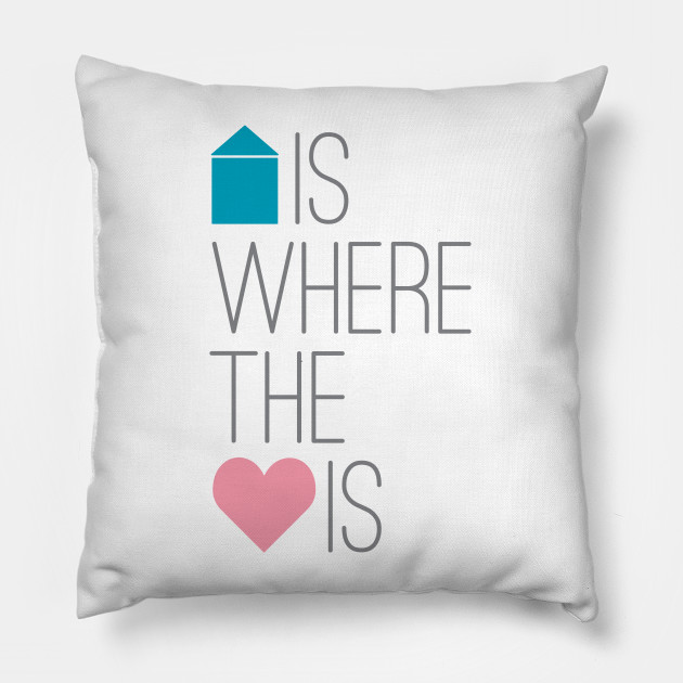 pillow that says home