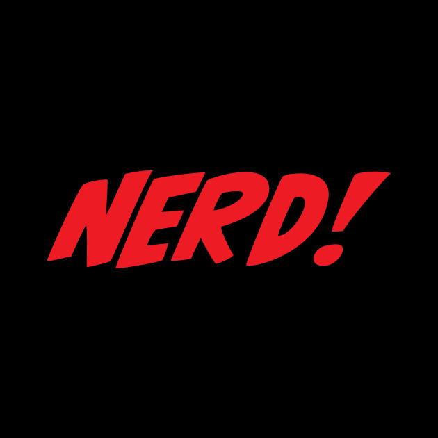 NERD! Black & Red Atl Logo by Ed Johnson Presents NERD! Merch