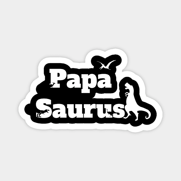 Papa saurus shirt Magnet by EndlessAP