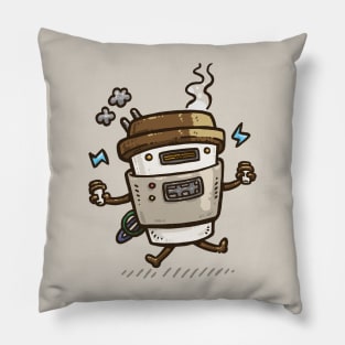 Latte Bot Pillow