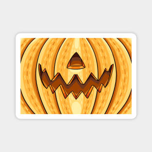 Sharp Pumpkin Carving Magnet