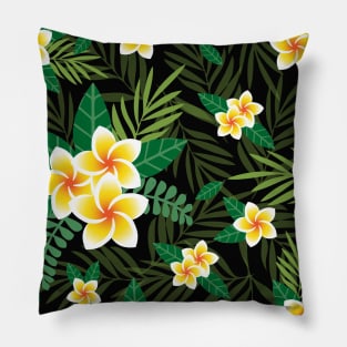 Colorful Flower Leave Pattern Pillow