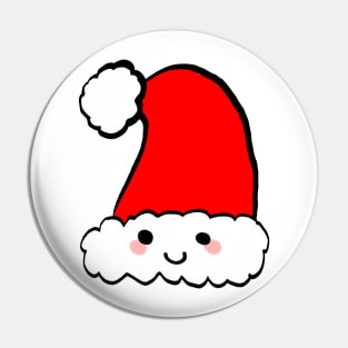 Santa hat - Fun Christmas Design Pin