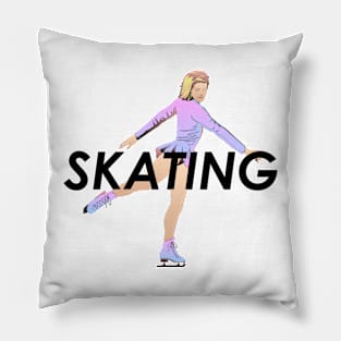Figure Skating Girl Pillow