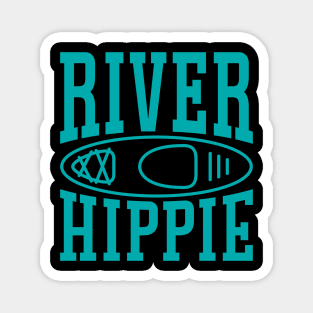 River Hippie Kayaking Kayaker Funny Magnet