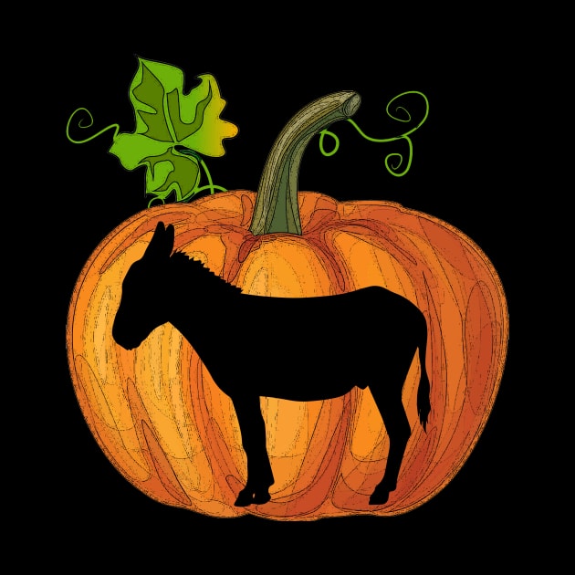 Donkey in pumpkin by Flavie Kertzmann