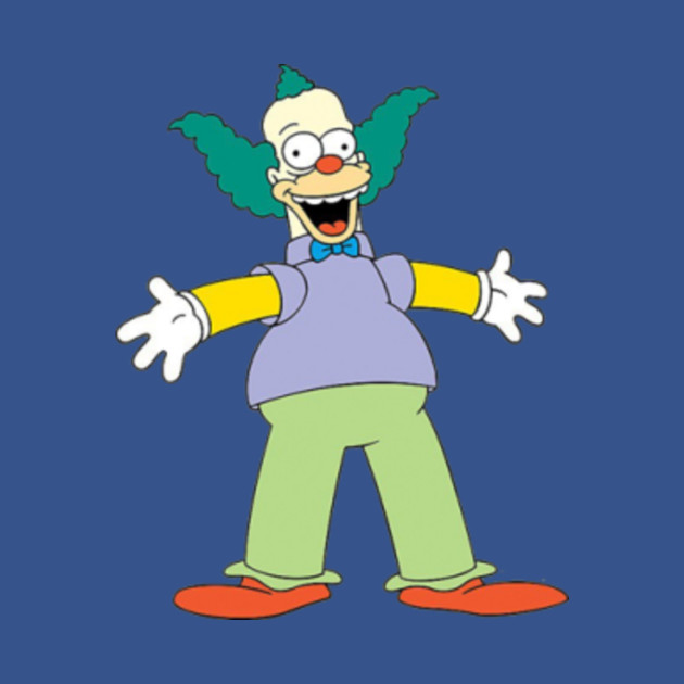 The Simpsons Krusty The Clown - Comedy - T-Shirt | TeePublic