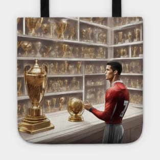 CR7 Cristiano Ronaldo Trophy Cabinet Gift Art Tote