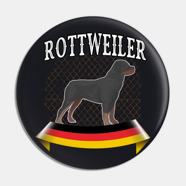 Rottweiler breed dog Pin by Foxxy Merch