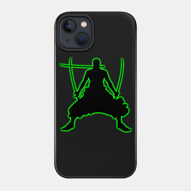 ZORO GREEN SILHOUETTE - One Piece Anime - Phone Case