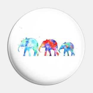 Elephants, family elephants Pin