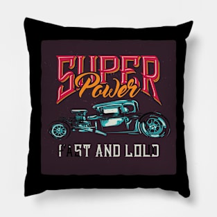 hot rod car Pillow