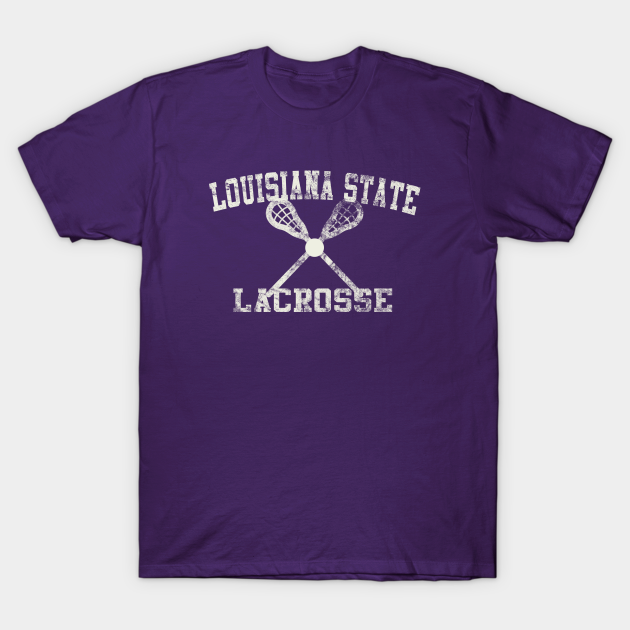 Discover Vintage Louisiana State Lacrosse - Louisiana State Lacrosse - T-Shirt