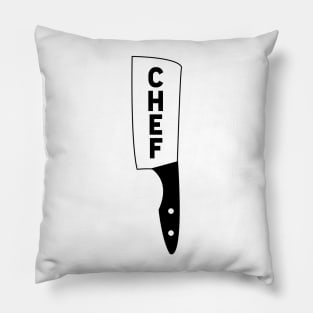 Chef Knife Funny Cooking Tee Shirt Pillow