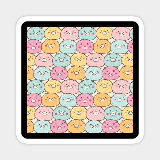 Lovely Pig Pattern Magnet