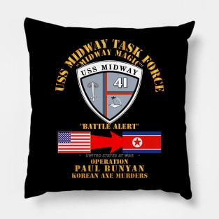 Operation Paul Bunyan - USS Midway - Korea Pillow