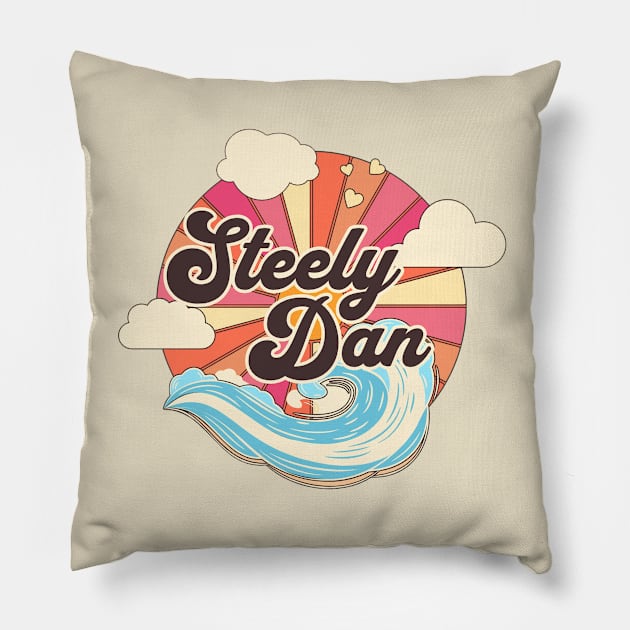 Dan Ocean Summer Pillow by The Manny Cruz Show