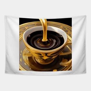 Coffee Vintage Established Macchiato Decaf Roast Tapestry