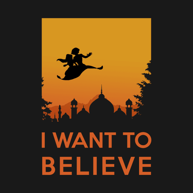 I want to believe - Aladdin flying carpet in the Orient by Quentin1984