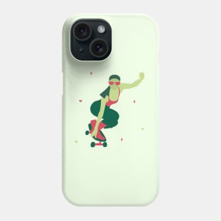 Green Skater Girl Phone Case