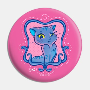 Blue Cat Pin