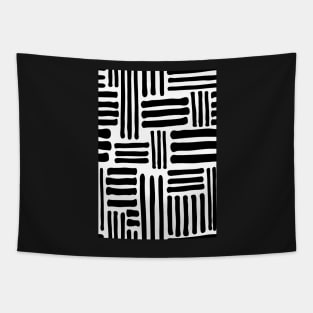 Black & White Pattern Tapestry