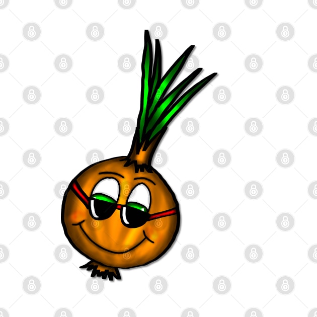 Cool onion with sunglasses by emyzingdesignz