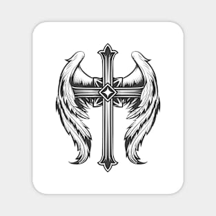 Emblem of Winged Cross Magnet