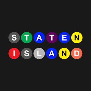 Staten Island in Subway Bubbles T-Shirt