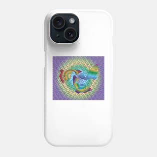 3 fish in a circle Phone Case