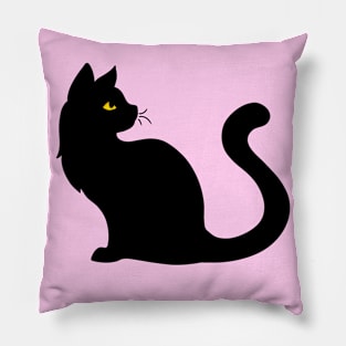 Cute Black Cat Pillow