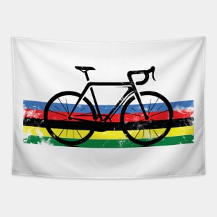 Road Bike Cycling Lover World Champion Bike Stripes Tapestry