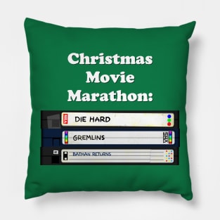 Christmas Movie Marathon (green variant) Pillow