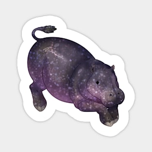 Cozy Pygmy Hippo Magnet