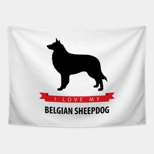 I Love My Belgian Sheepdog Tapestry