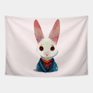 Cute Rabbit Portrait Tapestry