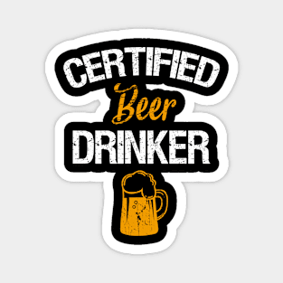 Certifield beer drinker Magnet