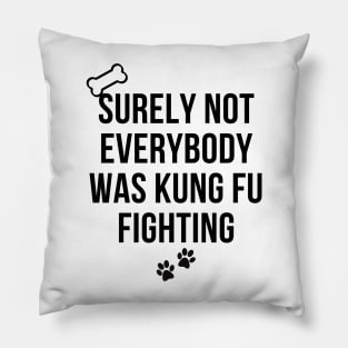 surely not everybody was kung fu fighting Pillow