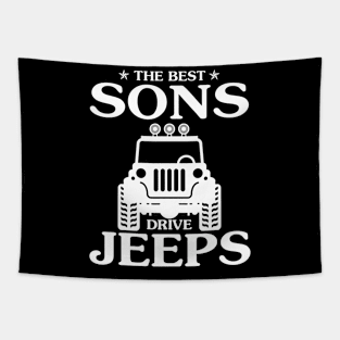 The best Sons drive jeeps father's day gift funny jeep fip flops jeep men jeep dad jeep boy jeep kid jeeps lover Tapestry