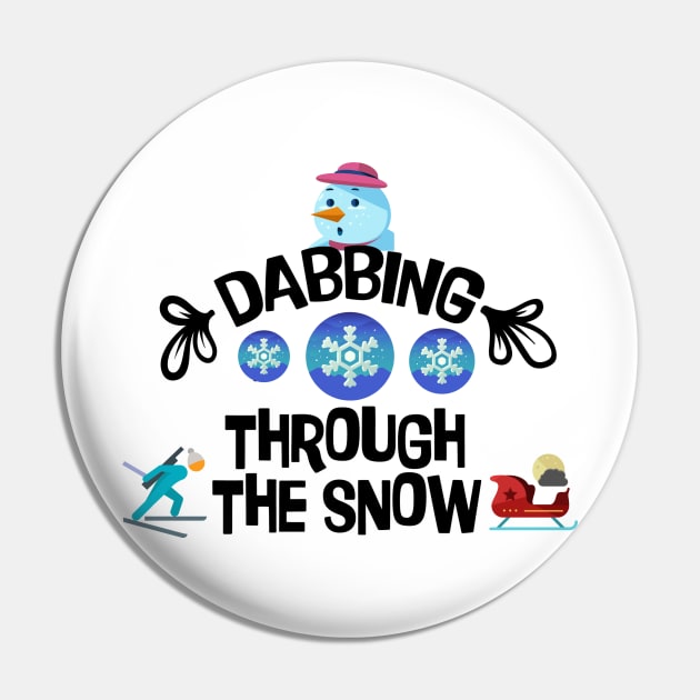 Funny Shirt, dabbing through the snow, Gift and Décor Idea Pin by Parin Shop