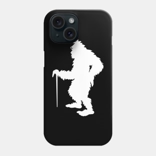 Bigfoot Walking With His Crutch Phone Case