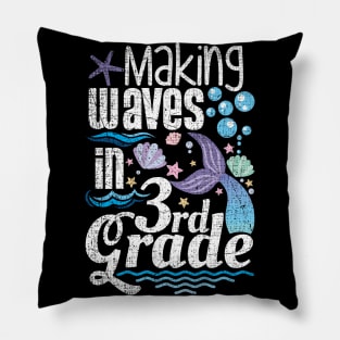 Making Waves In 3rd Grade Pillow