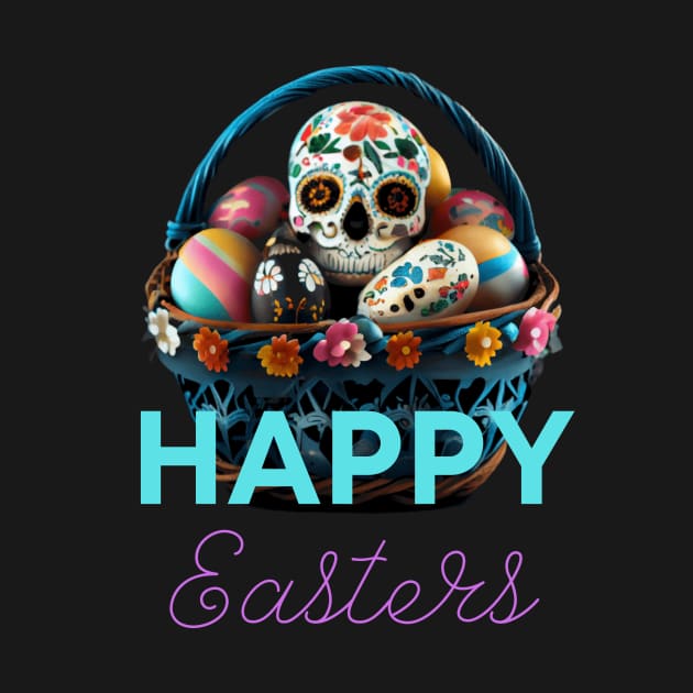 Happy Easters Dia De Los Muertos Style Mashup by TruckerJunk