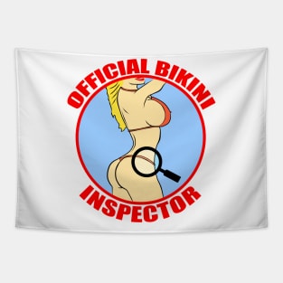 Official Bikini Inspector Funny Spring Break 2024 Tapestry