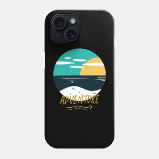 Beach summertime Adventure Explore the world travel lover palm tree sun Phone Case