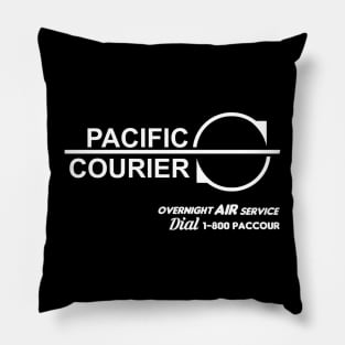 D.H. Courier logo - action movie Pillow