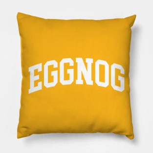 Eggnog Christmas College University Letterman Pillow