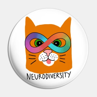 Neurodiversity Cat Pin